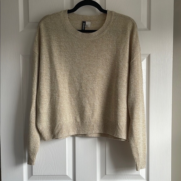 H&M Beige Knit Sweater - Picture 1 of 8